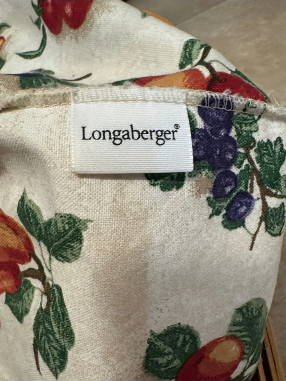 Longaberger Handwoven Natural Brown asymmetrical Woven Basket